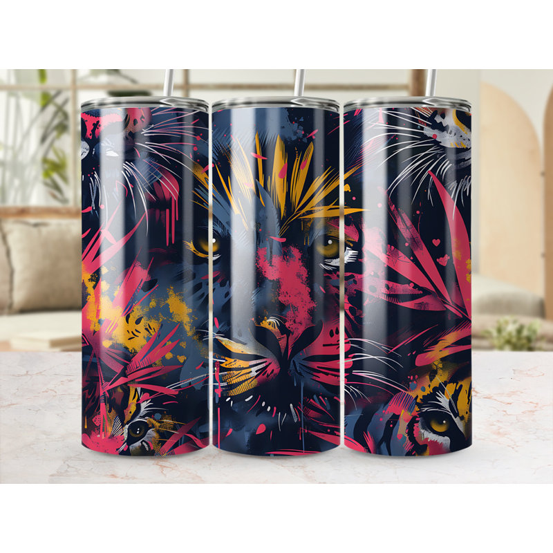 Choose Handmade Tumblers 591ml Vacuum Insulated Stainless Steel (18/8) Travel Tumbler with Straw
