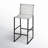 Upholstered Counter Stool with Metal Frame-195932415-259090050