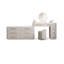 Coiffeuse avec miroir lumineux, 11 tiroirs, 1 chaise