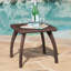 Table d'appoint brune pour l'espace extérieur-241771261