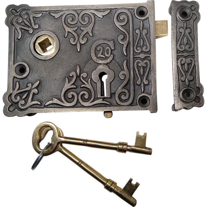Floral Rim Lock Pewter