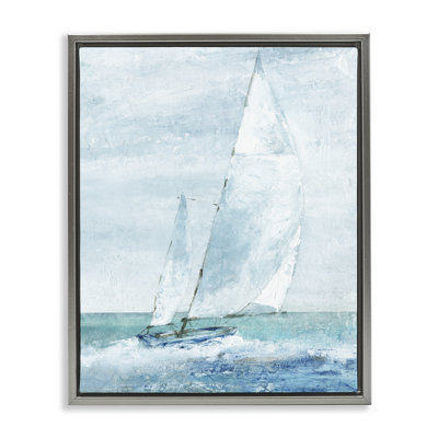 Sea Vessel with Looming Sails
