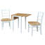 Ensemble de salle à manger extensible 3 pièces en bois massif Cleavenger