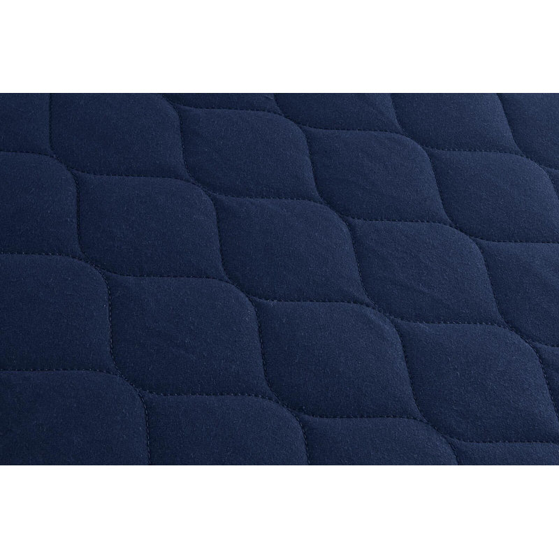 Fernandes 6" Polyester Filled Quilted Bed Mattress, Twin, Navy