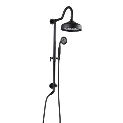 Shower Head With Handheld Shower System With 8" Rainfall Shower Head, Dual Shower Combo