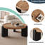 Table basse ronde moderne 35 po, 3 pieds robustes