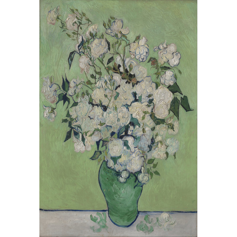 Roses by Vincent Van Gogh - Wrapped Canvas Painting, 76cm H x 51cm W x 3.8cm D