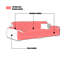 Causeuse-coussin modulable noire en cuir véritable