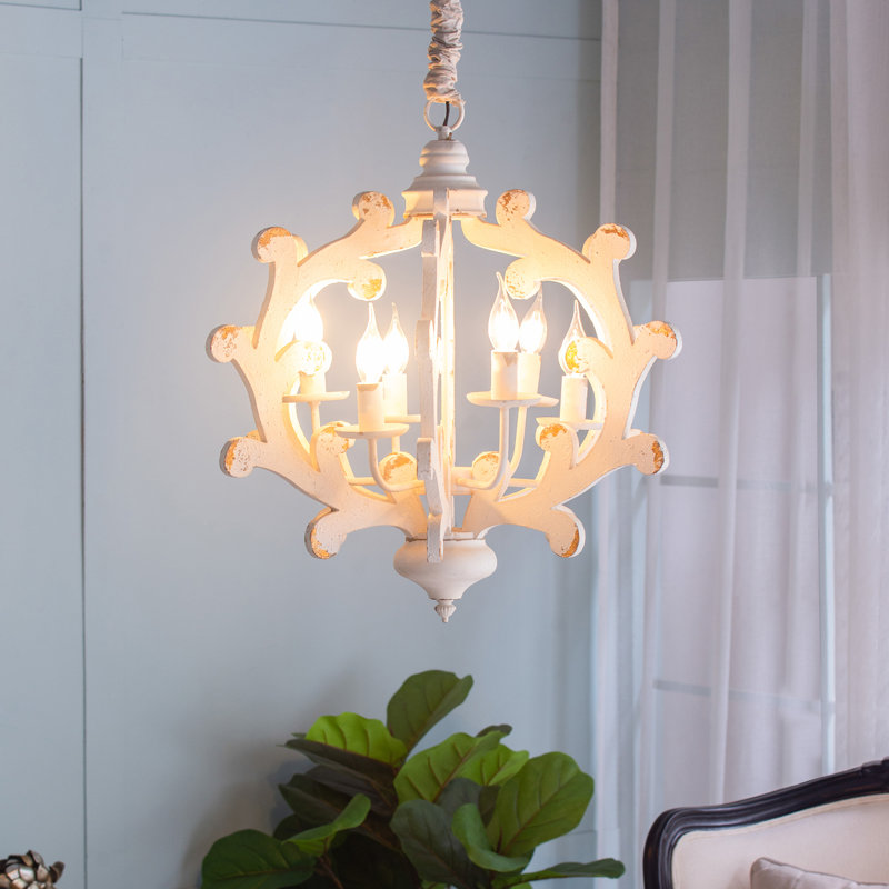 Evelin 6 - Light Dimmable Geometric Chandelier