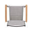 LifestyleGarden Maui 2pc Outdoor Patio FSC Teak and Aluminum Stackable Dining Chairs