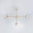5-Light Ribbed Glass Modern Linear Chandelier