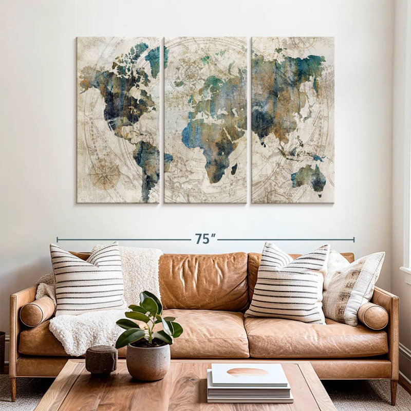 Aliaz Stained Celestial Map, 42" H x 65" W