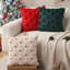 Housses de coussin de Noël 18 x 18 pouces, ensemble de 2 décorations de Noël, coussins en peluche doux pour arbre de Noël, décoration de vacances d'hiver pour canapé salon PT-002C18