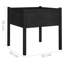 Red Barrel Studio Garden Planters 2 Pcs Black 19.7"X19.7"X27.6" Solid Wood Pine-91895636-91895633