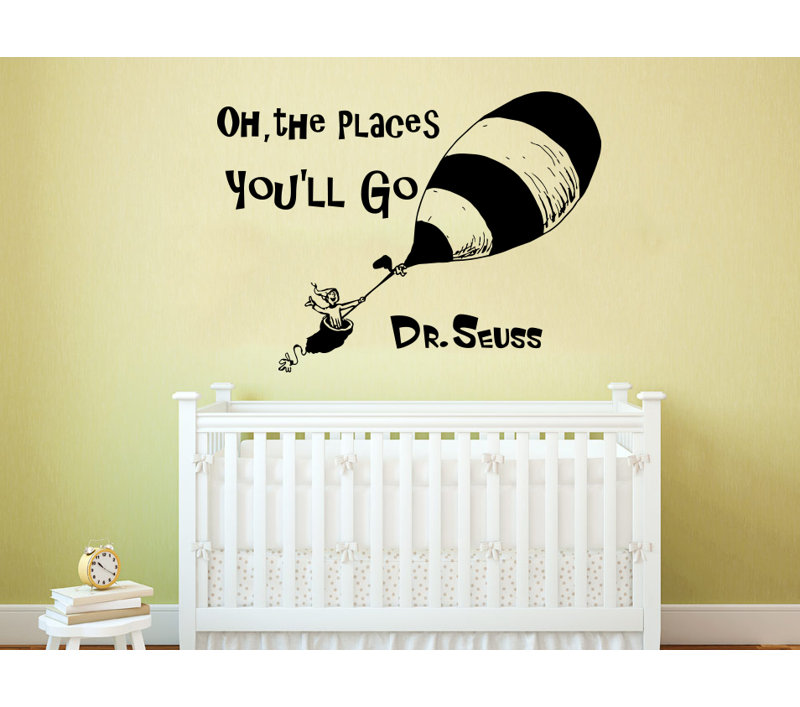 Text & Numbers Non-Wall Damaging Wall Decal, Sky Blue