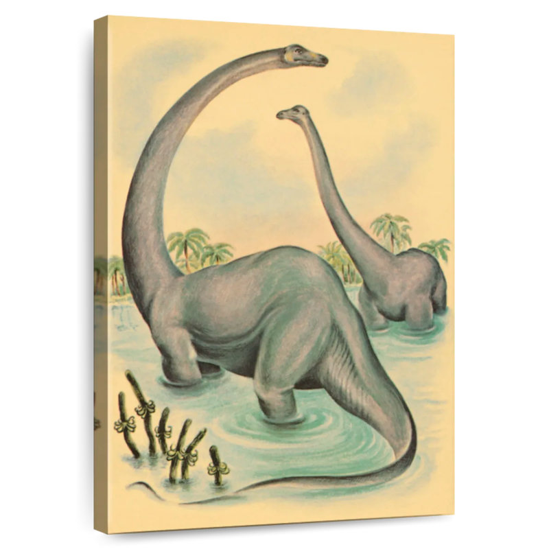Brampt Jurassic Brontosaurus, 39" H x 26" W