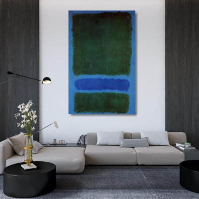 Sans titre (vert, bleu, vert sur bleu), 68