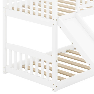 Bunk Bed with Slide, House Bed with Slide