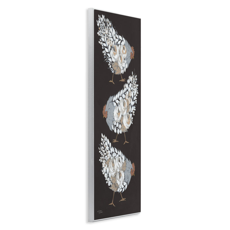 Poule de poule, abstrait, botanique, fleurs, art mural, par Michele Norman