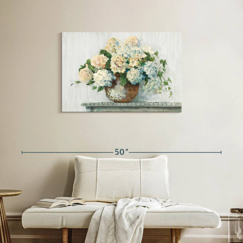 Harnek blanc hortensia blanc, H 24 po x l 36 po