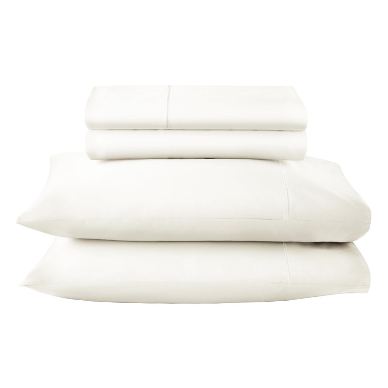 100% Organic Cotton Sheets Twin XL - GOTS Certified Organic Bed Sheets with Deep Pocket 500 Thread Count and Cozy Sateen Weave Gets Softer with Each Wash - Luxury 3 Piece Set (Natural, Twin XL)