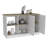 Kitchen Island, Four Open Shelves, Two Cabinets  -Light Oak / White-1085616172