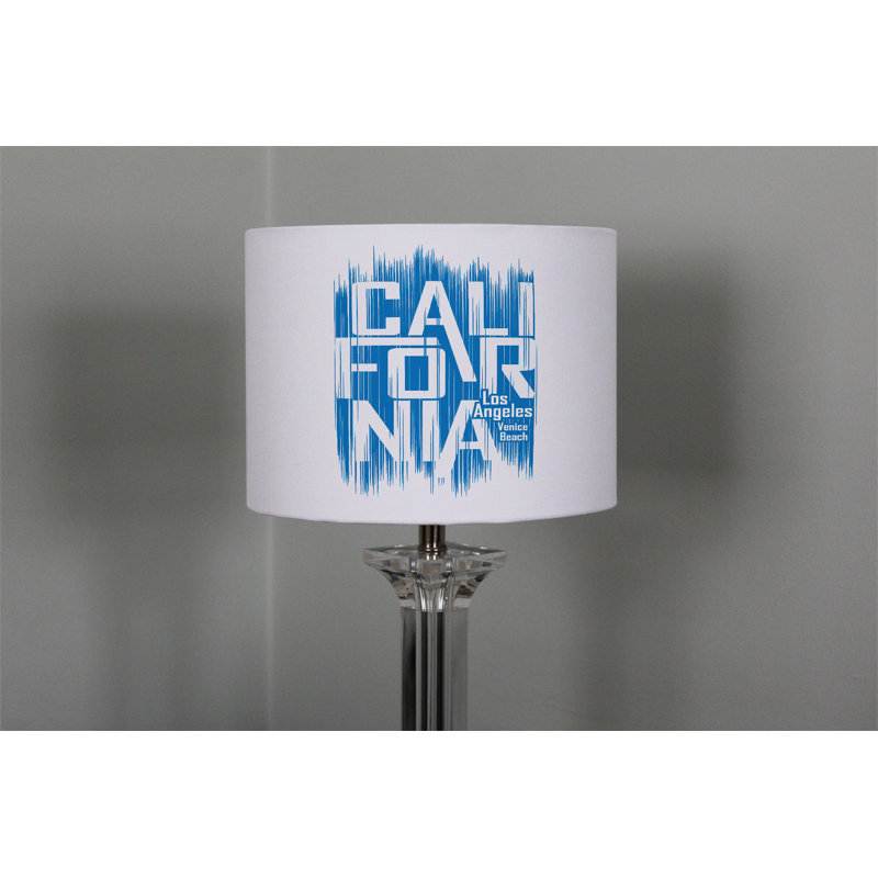 Cotton Drum Lamp Shade ( Uno ), 22cm H x 25cm W x 25cm D
