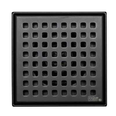 4 in. x 4 in. Stainless Steel Square Shower Drain with Square Pattern Drain Cover