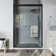 46"-48" W x 72" H Double Sliding Semi-frameless Shower Door with Two Handles