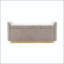 Banc de rangement 49 po en chenille avec charnière de sécurité, base en métal doré et structure en bois-133331875-133331878