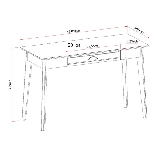 Corrigan Studio® Cabral Desk & Reviews | Wayfair