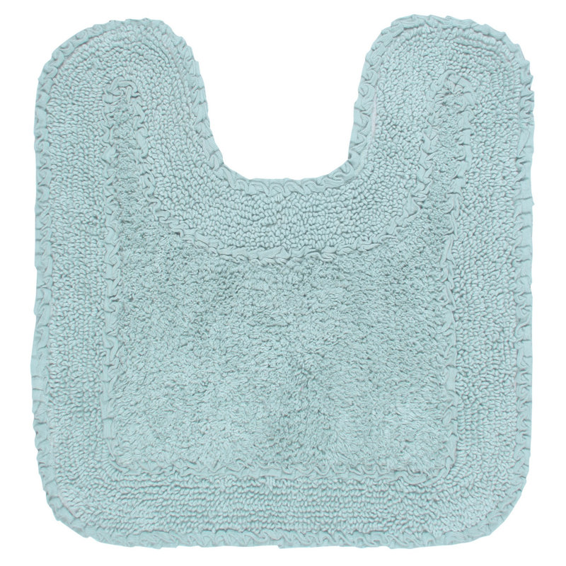 Aceyon 100% Cotton Contour Mat 20"x20", Sky Blue