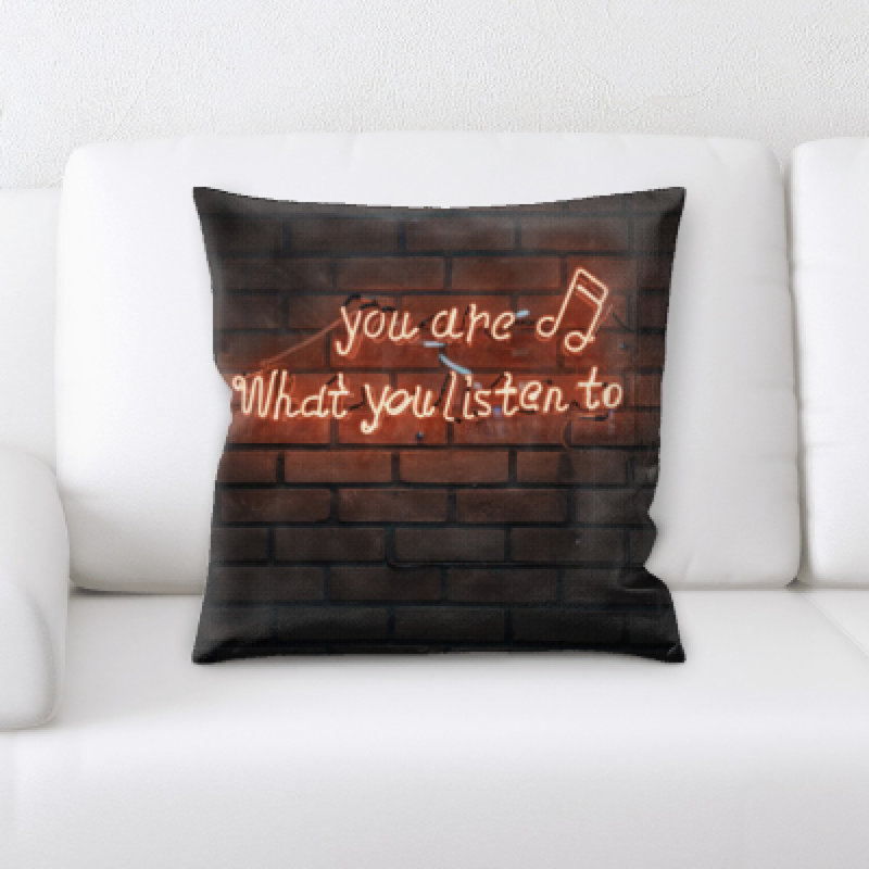 Geometric Microsuede Throw Pillow