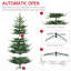 Arbre de Noël artificiel, arbre de Noël à charnière en pin avec branches réalistes, base en acier, ouverture automatique, vert-115294674