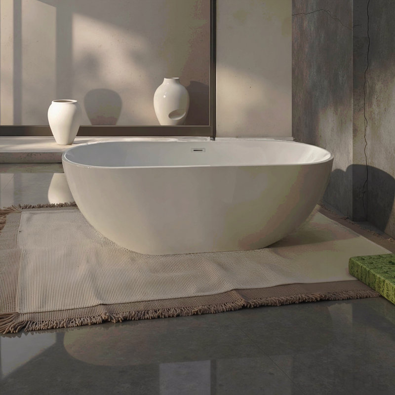 Baignoire de trempage avec tourbillon et bain d'air avec ventilateur à vitesse réglable et interrupteur de commande de type d'air