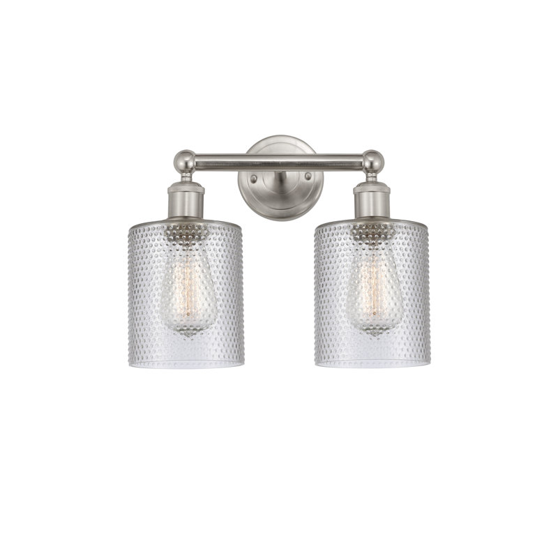 Karon 2 - Light Dimmable Vanity Light, Clear, Brushed Satin Nickel