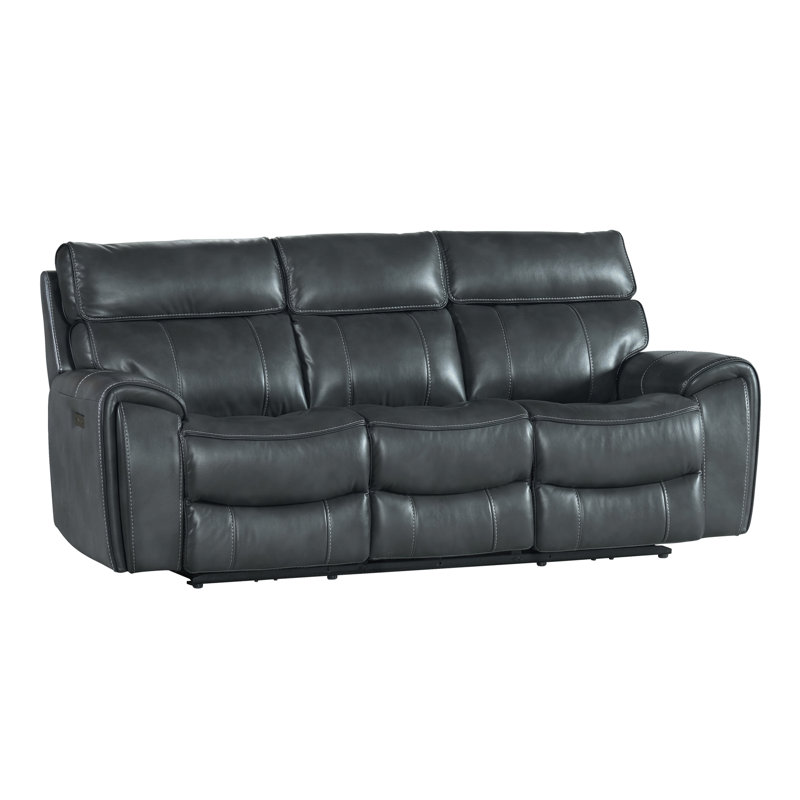 90'' Faux Leather Reclining Sofa