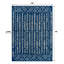 Tapis bleu marine / crème Keishara-1219488714