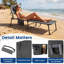 Chaise longue inclinable 76 po Leva-1638431626