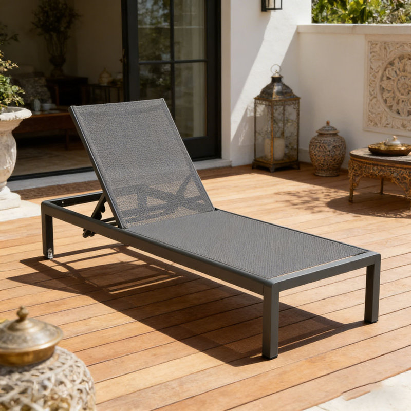 CHAISE LUNGE, 1, Gris foncé