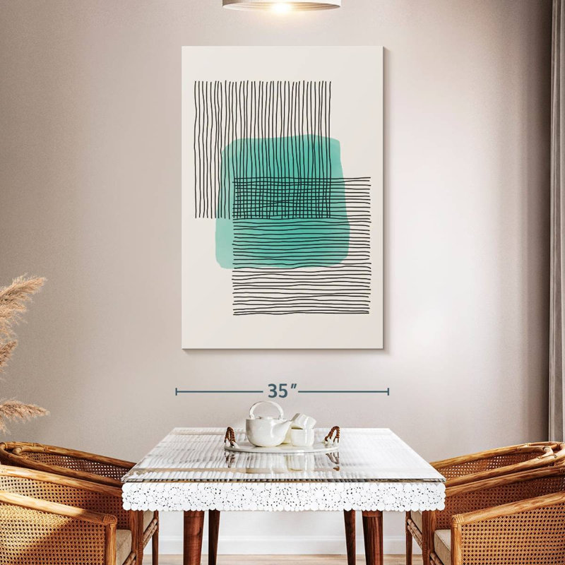 Avery Lines On Square, 51" H x 34" W