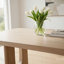 Table de salle à manger Zoko, base en piédestal, bois massif 83 po-111934008
