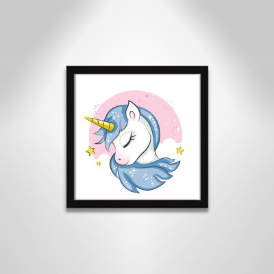 Sparkly Unicorn Paper Print