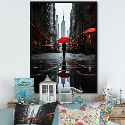 Lateen " Monochrome Red And Gray New York City Rhythm II "