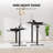 48'' W Adjustable Standing Desk With Keyboard Tray For Home Office-917880800