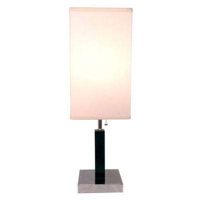 26"H BROWN SQUARE WOODEN TABLE LAMP (1PC/CTN) (0.92/5.55)