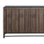 Buffet console Kianu, 4 portes, style planche brune, 59 pouces