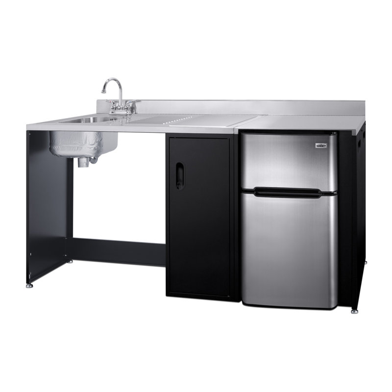 72" Wide Barrier-Free All-In-One Kitchenette, ADA-Compliant
