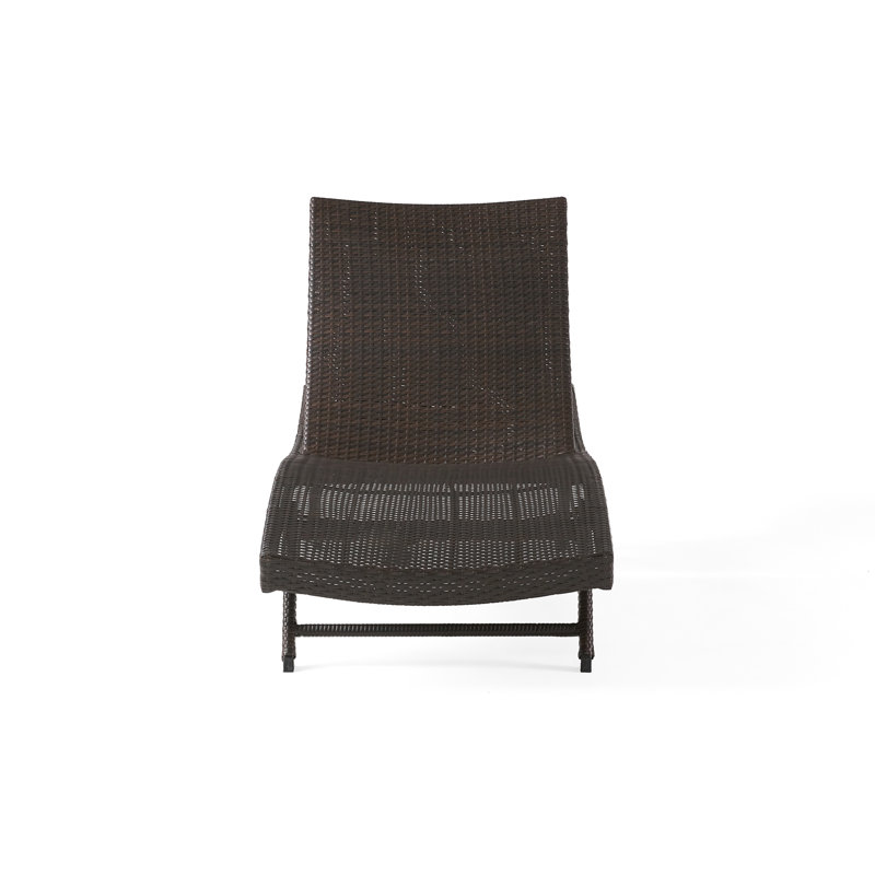 Chaise longue en osier Kauai Pe