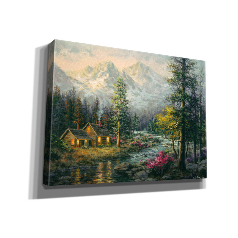«Campers Cabin» par Nicky Boehme, H 40 po x l 54 po x P 1,5 po